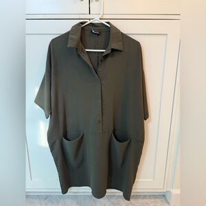 Vici Olive Green Casual Shirt